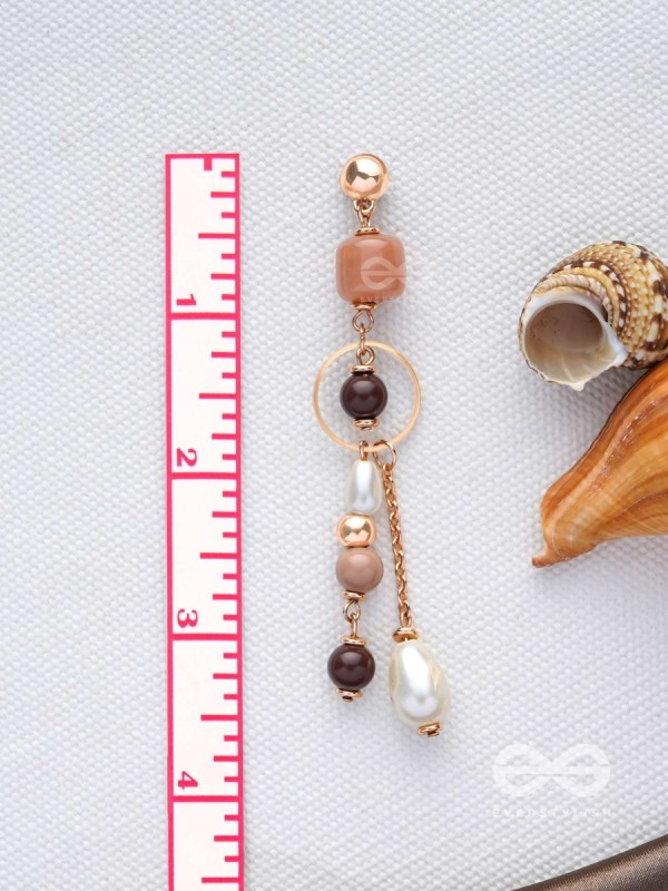 THE HAZELNUT HUES - CASUAL DROP EARRINGS