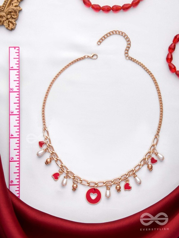 The Scarlet Affair - Cute Hearts Neckpiece With Anti-Tarnish Coating 