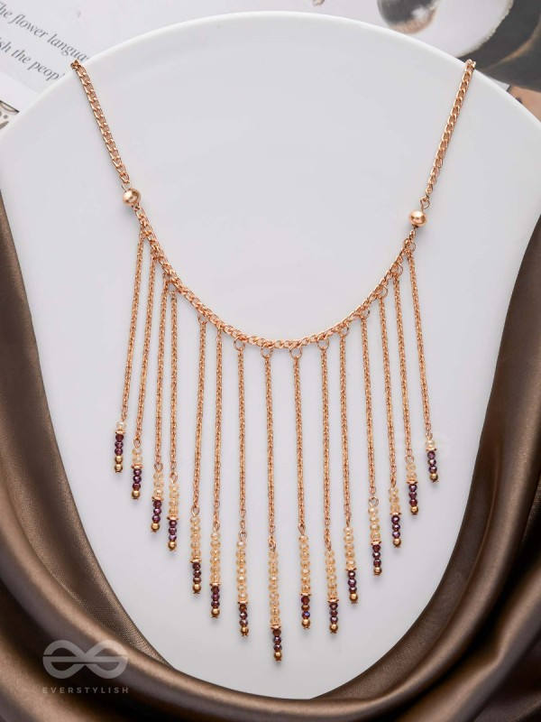 The Dancing Waterfall - Elegant And Casual Neckpiece With Anti-Tarnish Coating 