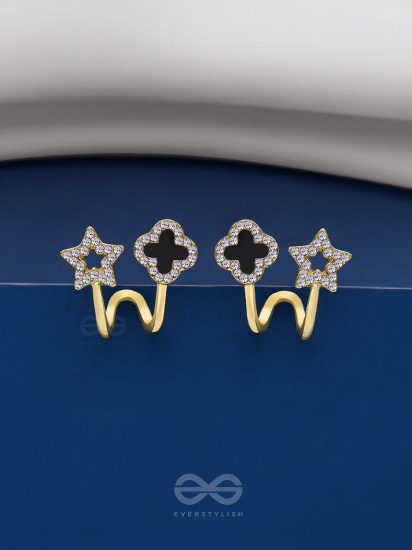MAKE A WISH - STUD EARRINGS (BLACK)