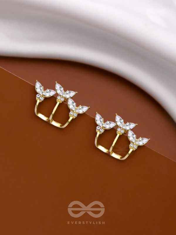 THE FLUTTERBY EFFECT - GOLDEN STUD EARRINGS