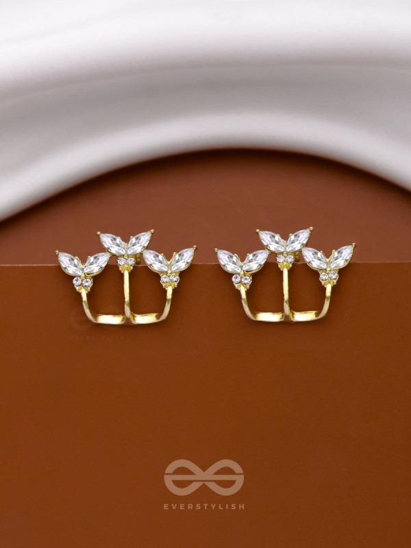 THE FLUTTERBY EFFECT - GOLDEN STUD EARRINGS