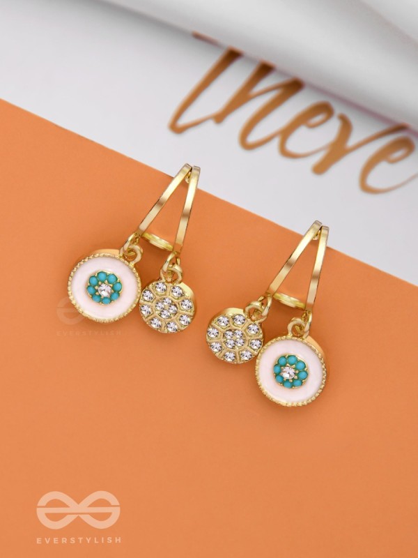 BLOOMING IT AWAY - GOLDEN DROP EARRINGS