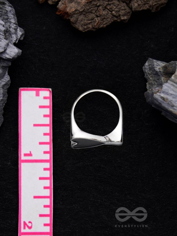 DOUBLE DOSE LOVE - STATEMENT SILVER RING