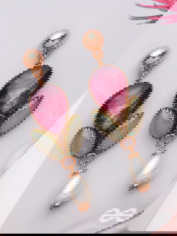 THE MAJESTIC PLUM - STATEMENT DROP EARRINGS