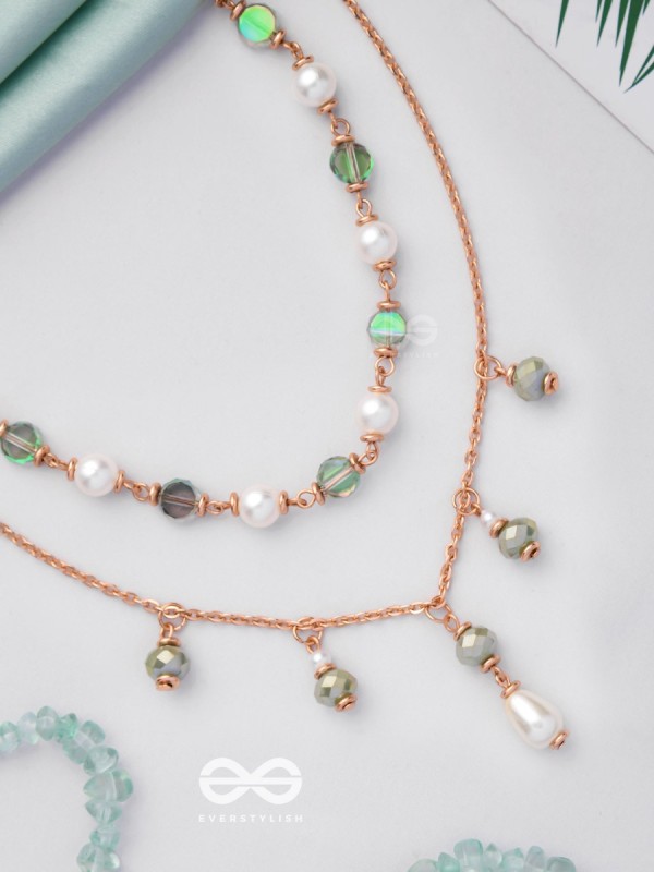 The Celestial Gems - Casual Multilayered Neckpiece With Anti-Tarnish Coating 