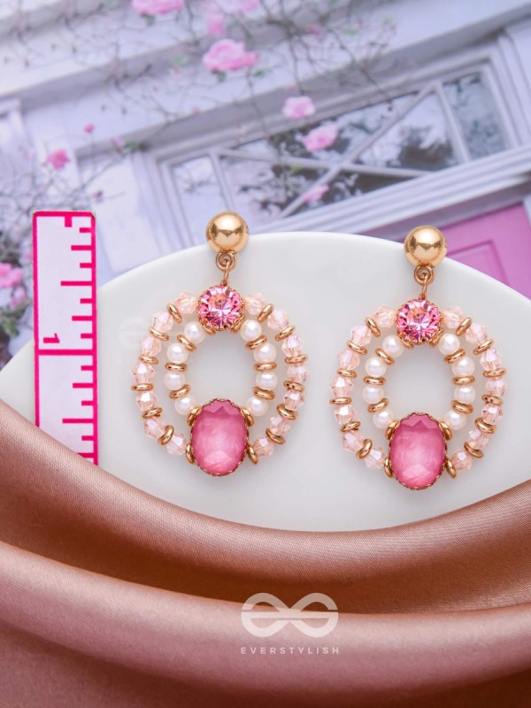 THE MISTY ROSE - ELEGANT DROP EARRINGS
