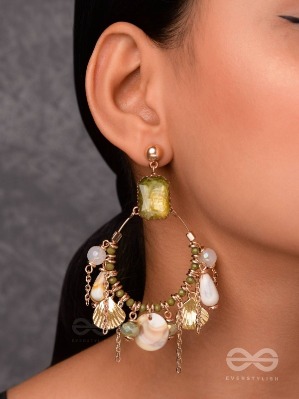 THE TROPICAL COASTLINE - STATEMENT DROP EARRINGS
