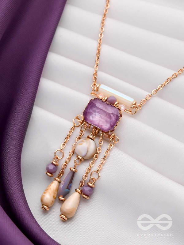 The Purple Shores - Modern & Classic Neckpiece With Anti-Tarnish Coating 