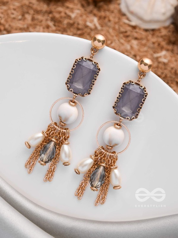 THE SEA HORIZON - STATEMENT DROP EARRINGS