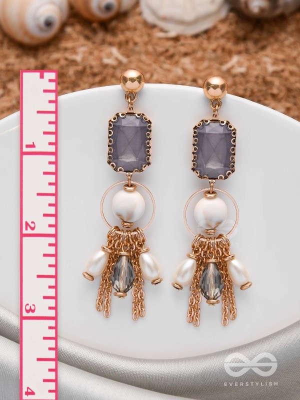 THE SEA HORIZON - STATEMENT DROP EARRINGS