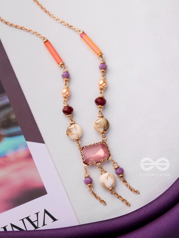 The Gem Carnivals - Multicolored Statement Neckpiece With Anti-Tarnish Coating 