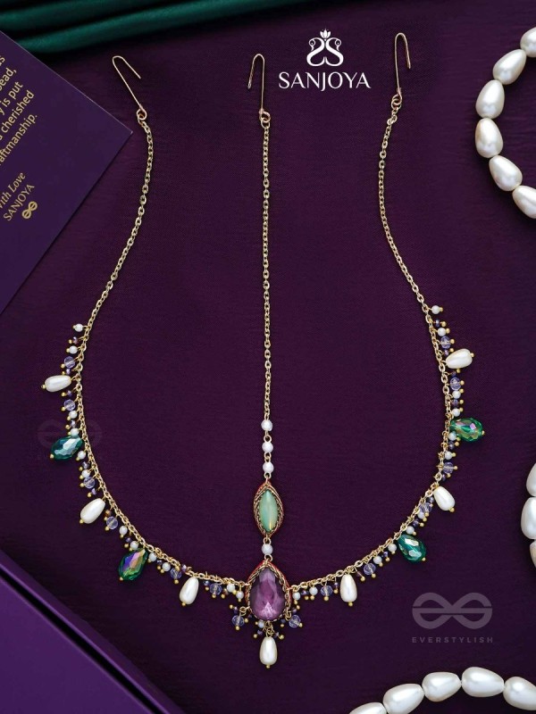 SIBIRA - SUPREME ROYALTY - STONE, BEADS AND GLASS DROPS EMBROIDERED MAANGTIKA