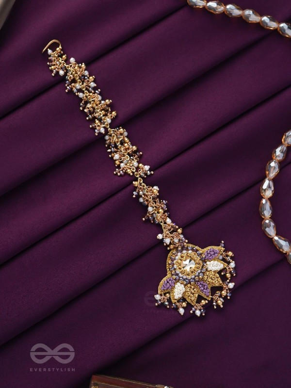 LILODYANA - GARDEN'S PARADISE - BEADS AND STONE EMBROIDERED MAANGTIKA