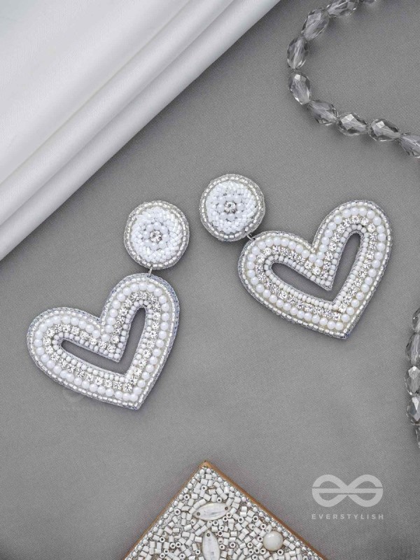 Sauhardika - Heartfealt Moments - Beads And Cut Dana Hand Embroidered Earrings