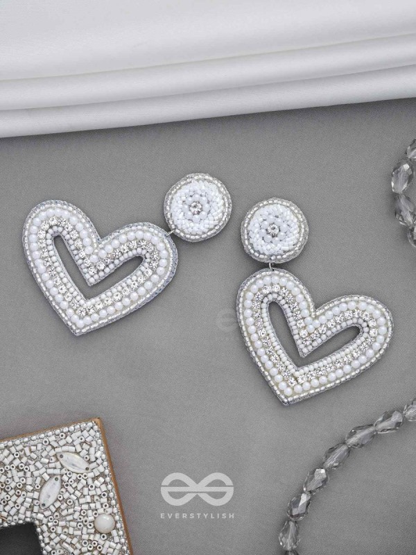 Sauhardika - Heartfealt Moments - Beads And Cut Dana Hand Embroidered Earrings