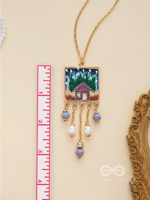 Damya - The Dreamhouse Heaven - Golden Embellished Hand Embroidered Neckpiece