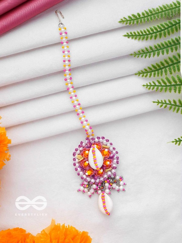 KAAKINI - A SHELL'S TREASURES - SHELL AND BEADS EMBROIDERED MAANGTIKA