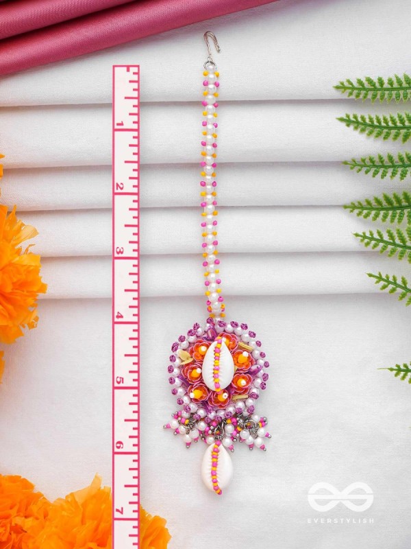 KAAKINI - A SHELL'S TREASURES - SHELL AND BEADS EMBROIDERED MAANGTIKA