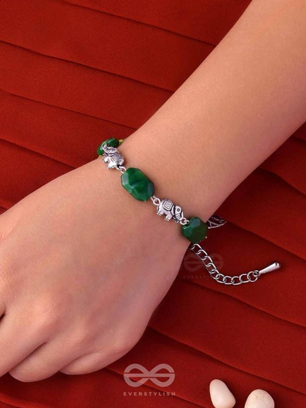 JUNGLE JIVE - OXIDISED EMBELLISHED BRACELET