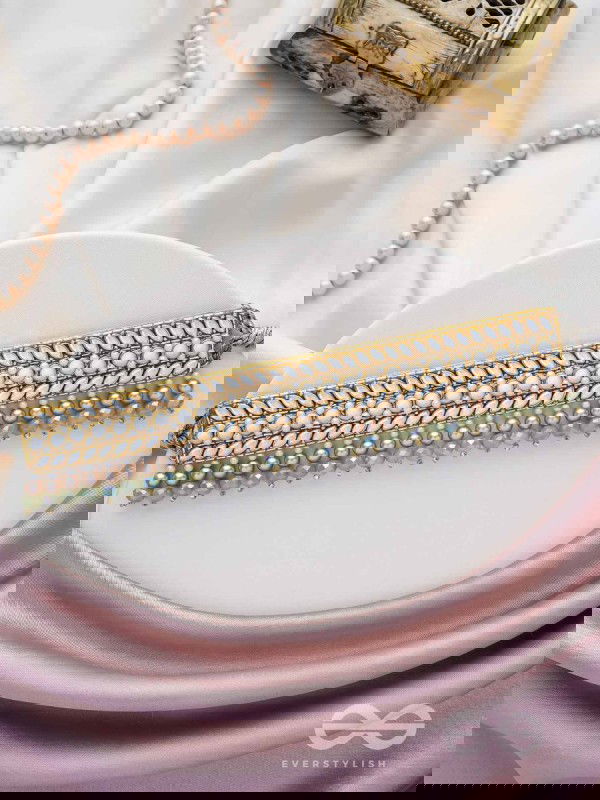 Ambaraukas- Walk On The Skyline- Beads, Polki And Kundan Finished Hand Embroidered Choker Neckpiece 