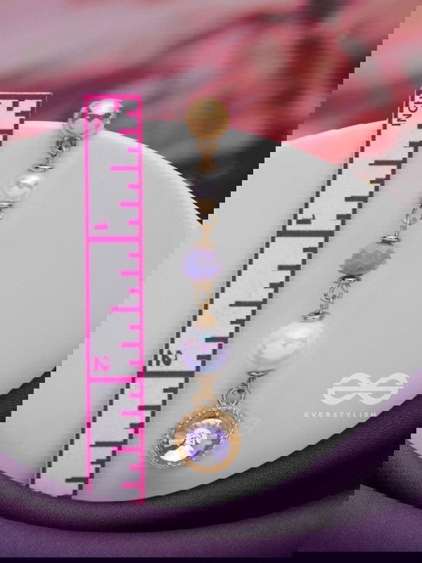 THE CELESTIAL SPINS - GOLDEN EMBELLISHED EARRINGS