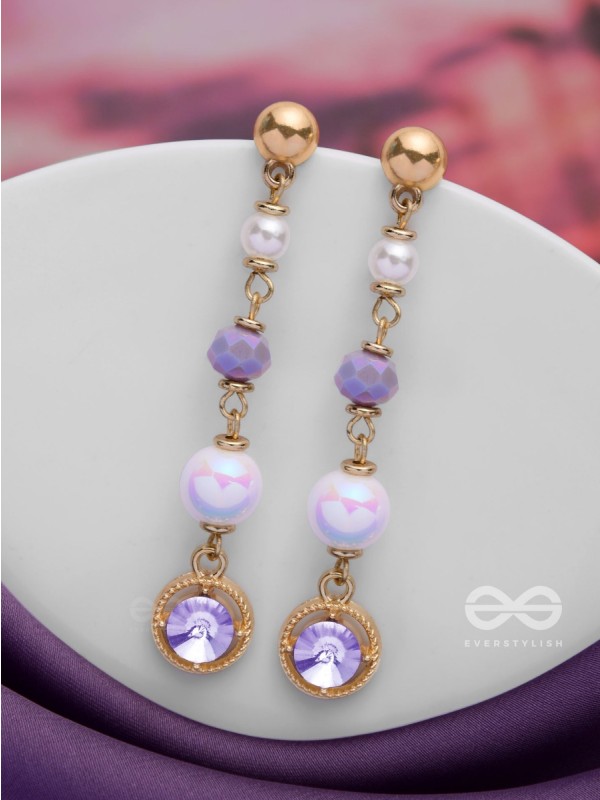 THE CELESTIAL SPINS - GOLDEN EMBELLISHED EARRINGS