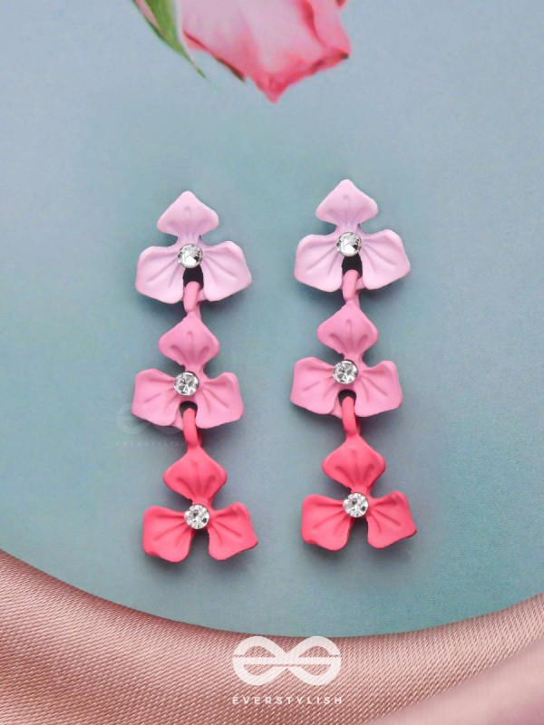 THE CHERRY BLOSSOMS - ELEGANT ACRYLIC EARRINGS