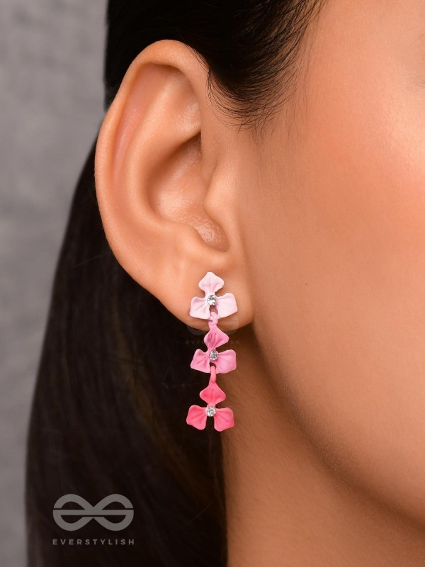 THE CHERRY BLOSSOMS - ELEGANT ACRYLIC EARRINGS