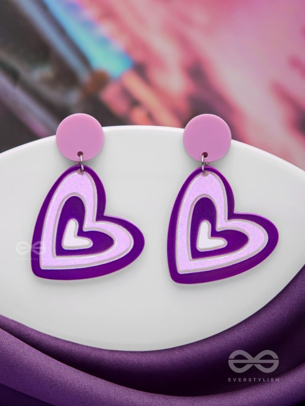 THE LILAC LOVE - CASUAL ACRYLIC EARRINGS