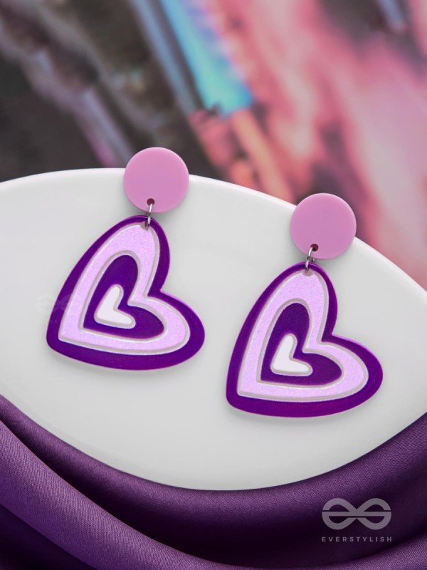 THE LILAC LOVE - CASUAL ACRYLIC EARRINGS