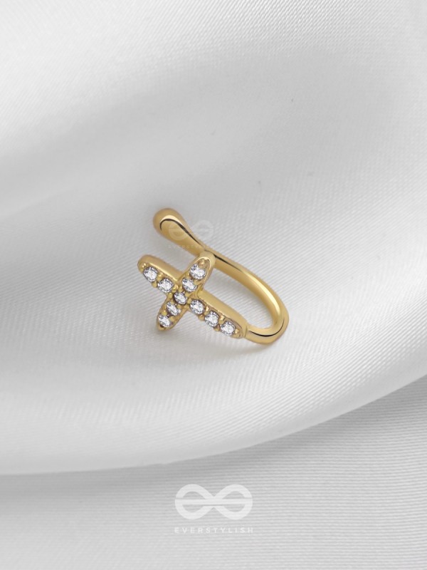 HEAVENLY HARMONY  - GOLDEN CZ NOSERING (NON-PIERCING)