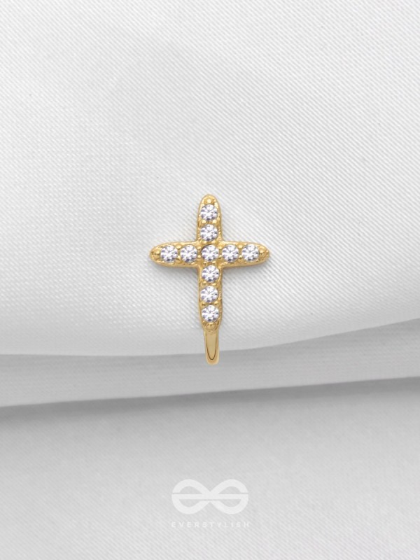 HEAVENLY HARMONY  - GOLDEN CZ NOSERING (NON-PIERCING)