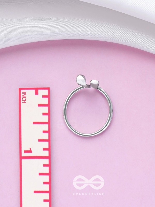 EASTER EARS - SILVER AND PINK RING (ONE SIZE)