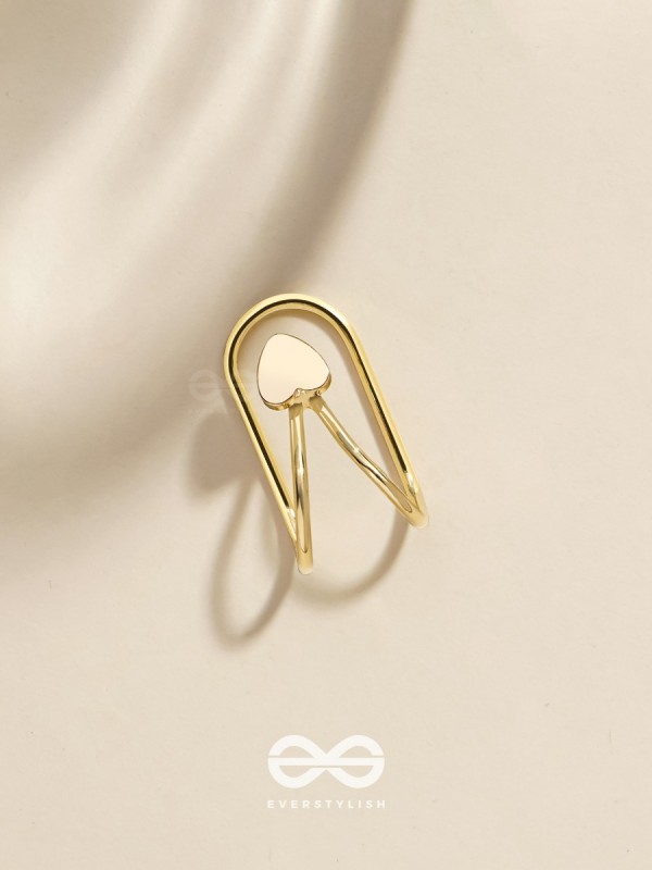 MINI LOVE TOKEN - GOLDEN EMBELLISHED EARCUFF (one ear)
