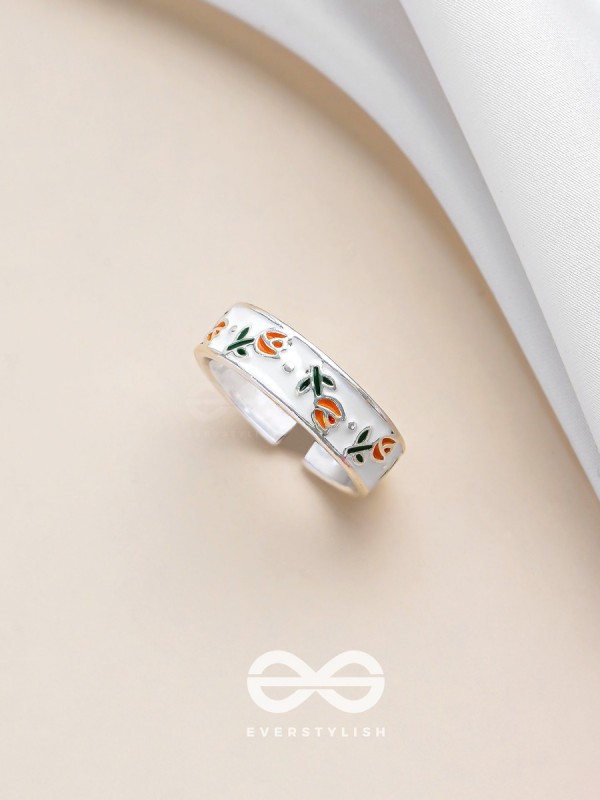 TULIP TIMES - SILVER RING (ADJUSTABLE)