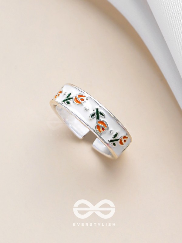 TULIP TIMES - SILVER RING (ADJUSTABLE)