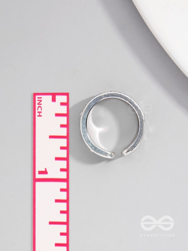 CELESTIAL LEGACY - STATEMENT SILVER RING (ADJUSTABLE)