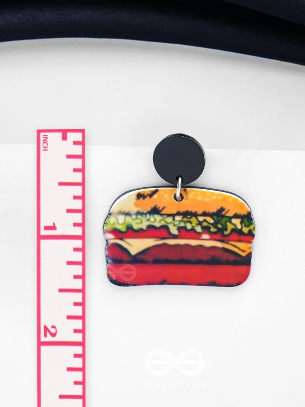 THE BUNBELIEVABLE BITE - STATEMENT ACRYLIC EARRINGS