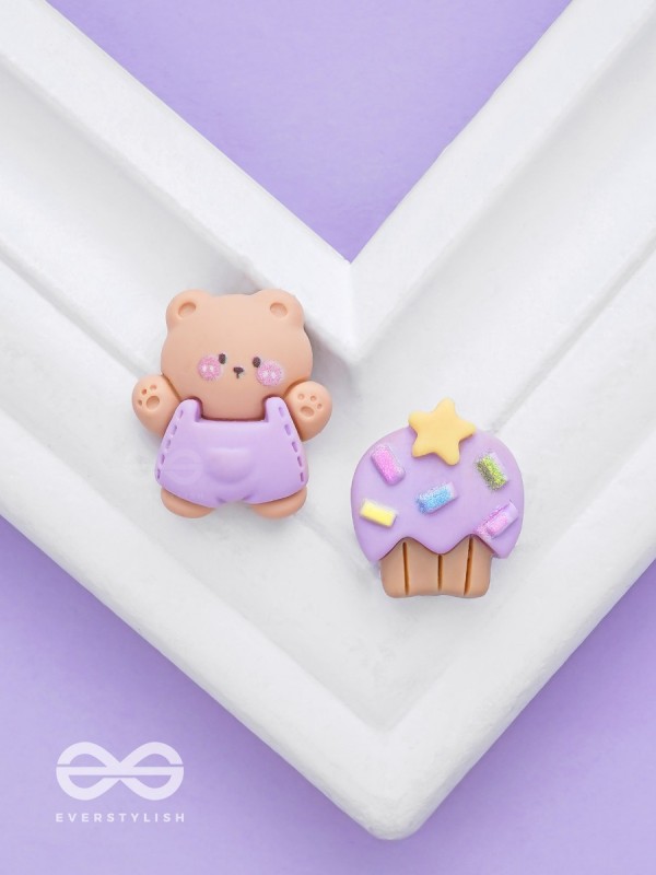 SUGARHUG & SNUGGLES - MISMATCHED ACRYLIC EARRINGS