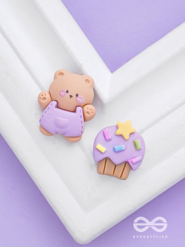 SUGARHUG & SNUGGLES - MISMATCHED ACRYLIC EARRINGS