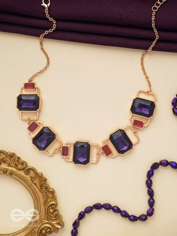 The Crystal Matrix - Statement Embellished Neckpiece