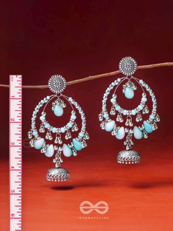 The Layers Of Horizon- Oxidised Earrings