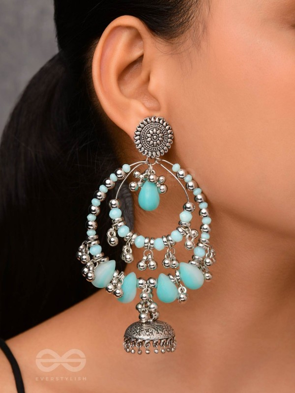 The Layers Of Horizon- Oxidised Earrings