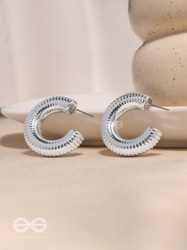 Sunlit Harmony - Statement Silver Earrings