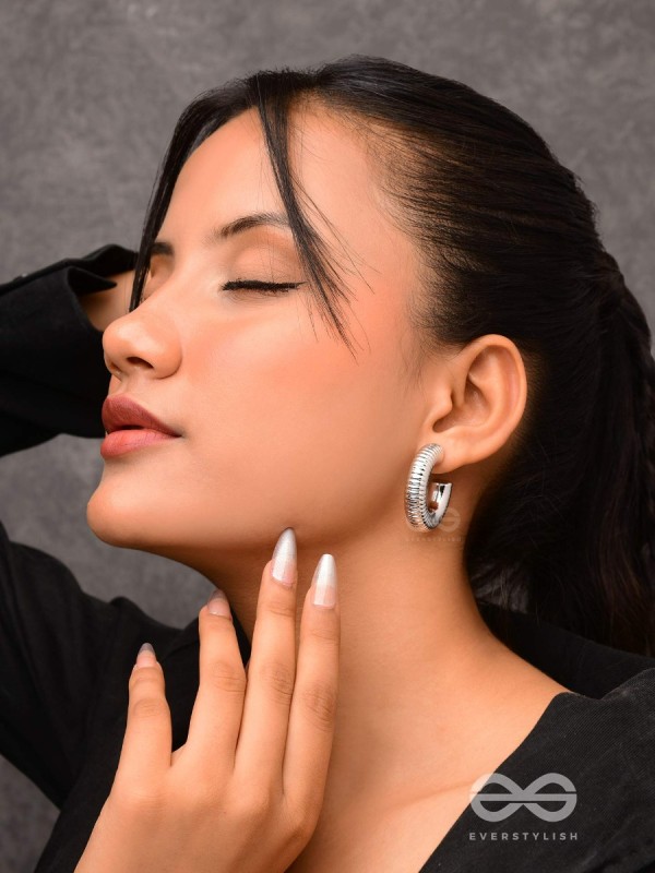 Sunlit Harmony - Statement Silver Earrings