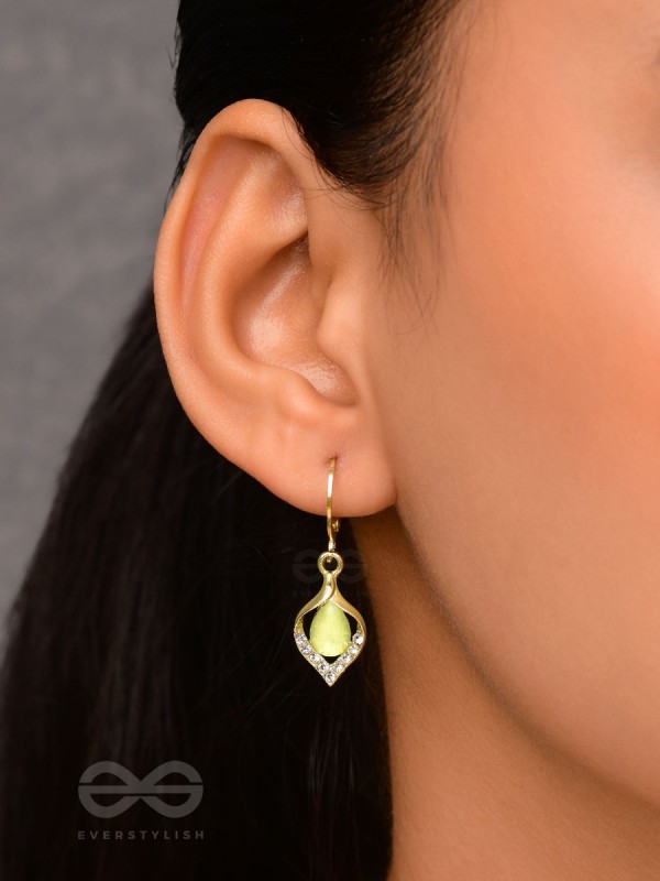 Aurora Canopy - Golden Embellished Earrings