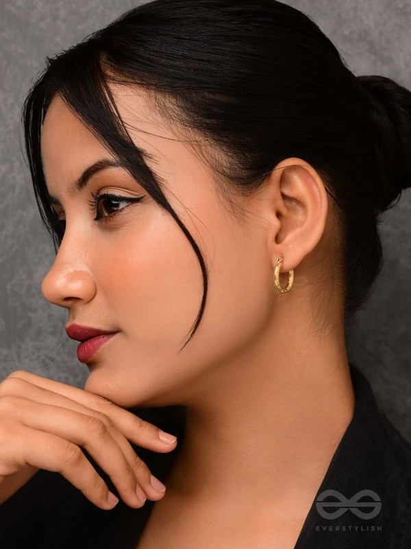 Celestial Halos - Golden Stainless Steel Earrings With Anti-Tarnish Coating