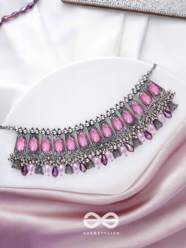 The Coral Dreams - Statement Embellished Oxidised Neckpiece