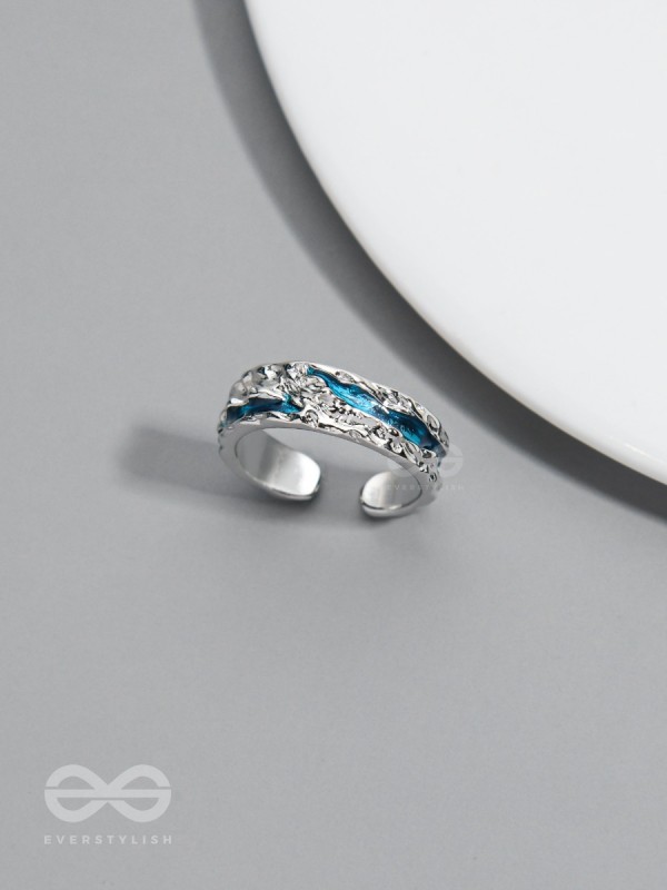 The Teal River - Silver Ring